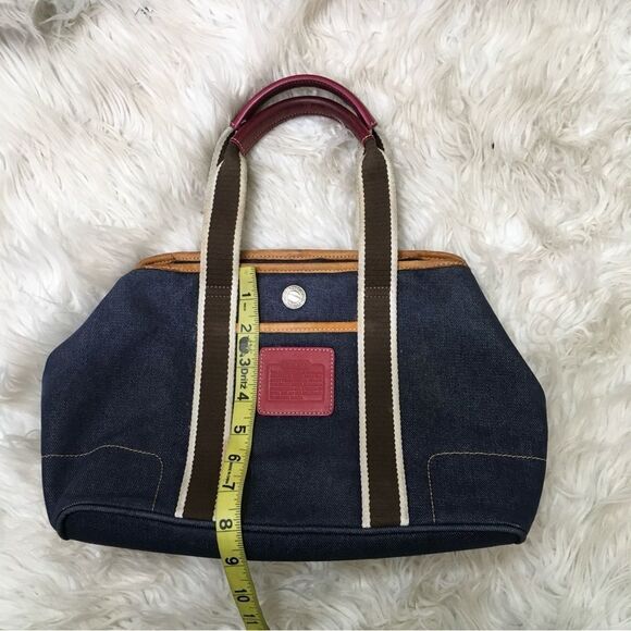 Coach Y2K Small Hampton Shoulder Denim Weekend Tote Bag # 7543 - Picture 12 of 16